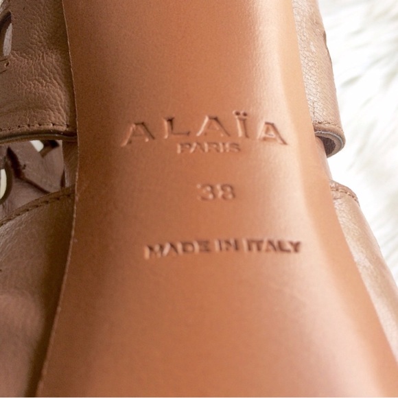 ALAIA STTUDED PLATFORM HEELS SANDALS NWOT - Picture 7 of 7